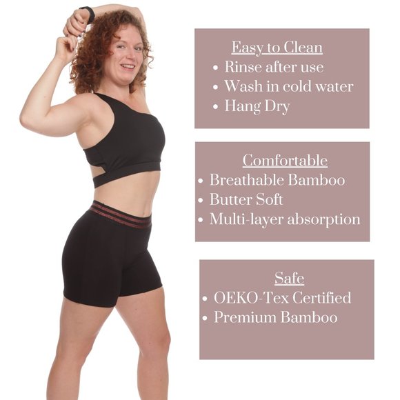 Sustainable Period/Pee Proof Underwear| Washable & Reusable| Sleep Short - Picture 1 of 7